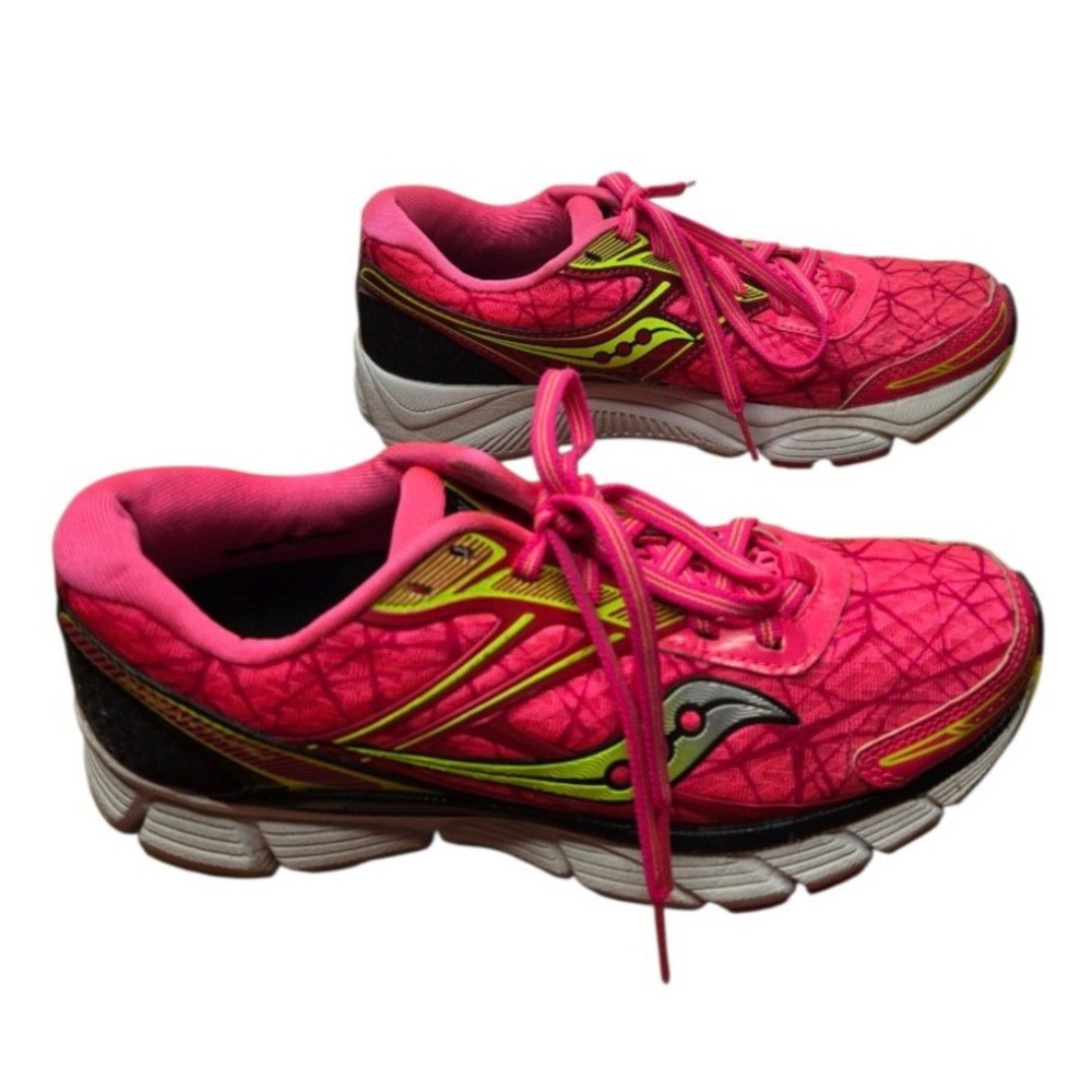 Saucony Breakthru PowerGrid Running Shoes Womens 6.5 Pink Citron S10265-1 - Picture 6 of 16